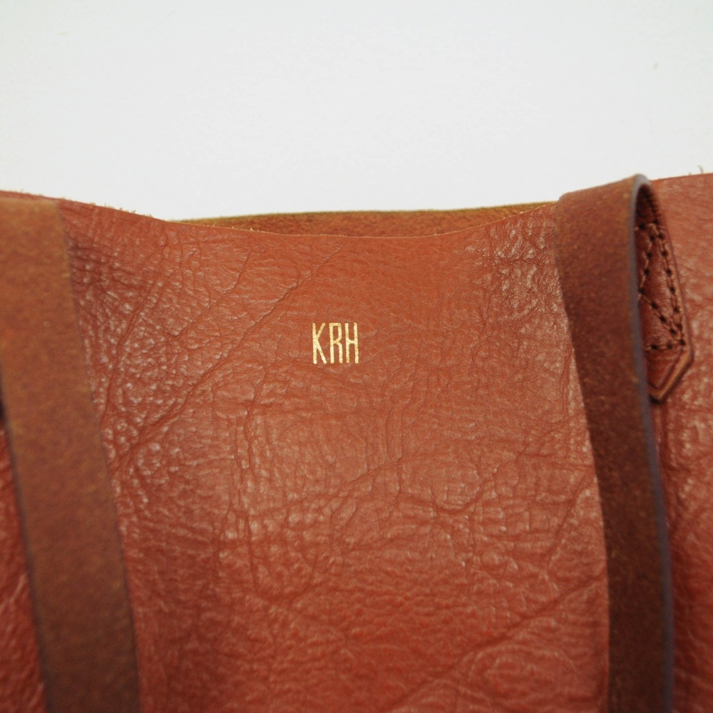 Madewell The Transport Tote Bag Leather Monogram - Picture 6 of 7